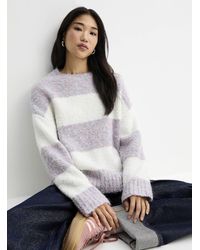 Twik - Striped Bouclé Knit Sweater - Lyst