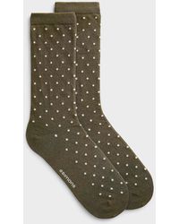 Simon's - Mini Polka Dot Socks - Lyst