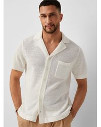 Le 31 - Pure Organic Linen Knit Shirt - Lyst