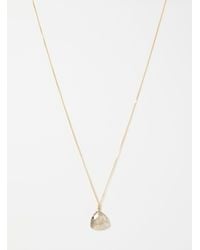 Simon's - Oval Stone Pendant Chain - Lyst