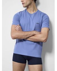 BOSS - Embroidered Logo Stretch Undershirt - Lyst