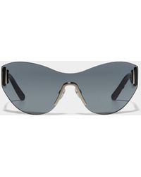 Marc Jacobs - Logo Embossed Shield Sunglasses - Lyst