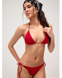 Simon's - Halter String Triangle Bra - Lyst