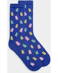 Simon's - Plush Gummy Bear Socks - Lyst