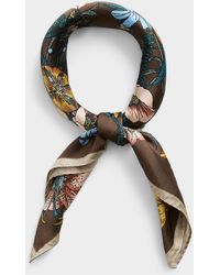 Le 31 - Lush Garden Satiny Tie Scarf - Lyst
