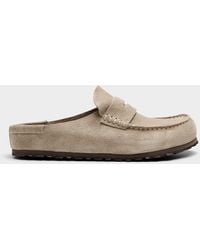 Birkenstock - Naples Wrapped Suede Loafers Men - Lyst