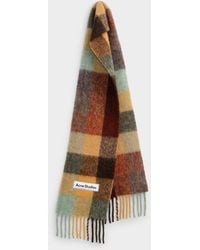 Acne Studios - Signature Label Tartan Scarf - Lyst
