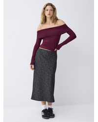 Twik - Printed Crepe Midi Skirt - Lyst