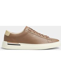 BOSS - Taupe Clint Court Sneakers Men - Lyst