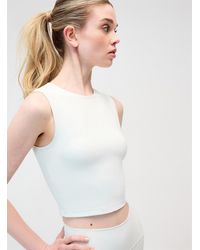 I.FIV5 - Velvety Solid Cropped Tank - Lyst
