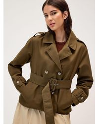 Twik - Eyelet Belt Short Trench Coat - Lyst