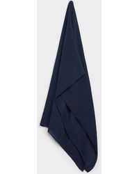 Simon's - Rolled Trim Solid Scarf - Lyst