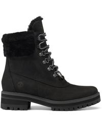 timberland courmayeur valley shearling saddle leather ankle boots