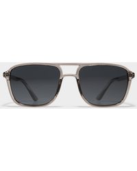 Le 31 - Trace Translucent Aviator Sunglasses - Lyst