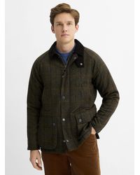 Barbour - Bedale Check Felt Coat - Lyst