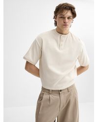 Djab - Solid Waffle Henley T - Lyst
