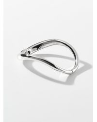 Simon's - Curved Bangle - Lyst
