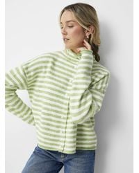Contemporaine - Funnel Neck Buttoned Sweater - Lyst