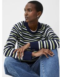 Contemporaine - Triple Stripes Touch Of Wool Sweater - Lyst