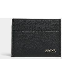 Zegna - Grained Leather Card Case - Lyst