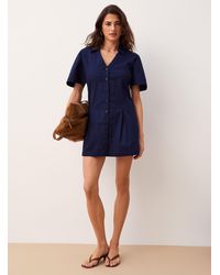 Icône - Cap Sleeve Poplin Mini - Lyst