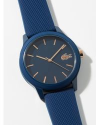 Lacoste Navy Blue Silicone Band Watch