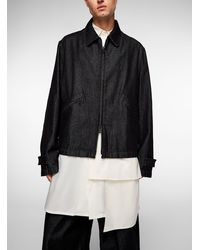 Y-3 - Black Denim Coach Jacket (men, Black, Large) - Lyst