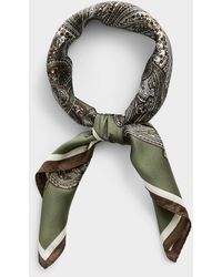 Le 31 - Satiny Paisley Tie Scarf - Lyst