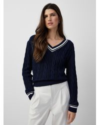 Contemporaine - Twisted Tennis Sweater - Lyst