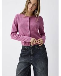 Twik - Boxy Rounded Neck Cardigan - Lyst