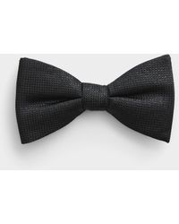 Le 31 - Shimmery Black Bow Tie - Lyst
