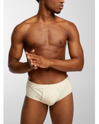 Le 31 - Organic Cotton Ribbed Brief - Lyst