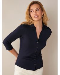 Marc O' Polo - Navy Blue Supple Jersey Shirt - Lyst