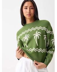 Twik - Patterned Rolled Hem Sweater - Lyst