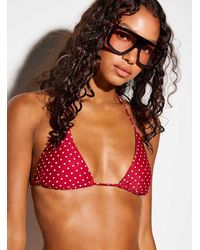 Simon's - Halter String Triangle Bra - Lyst