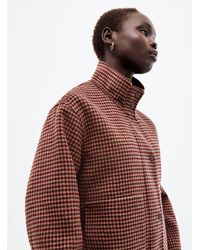 Simon's - Cropped Felted Reprocessed Wool Coat - Lyst