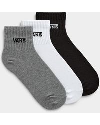 Vans - Signature Ankle Socks Set Of 3 - Lyst