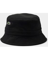 Lacoste - Mini Croc Denim Bucket Hat - Lyst
