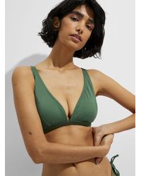 Simon's - Solid Triangle Bralette - Lyst