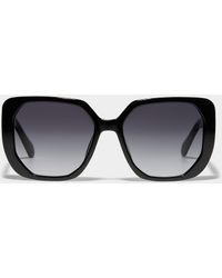 Fossil - Openwork Gilded Square Sunglasses - Lyst