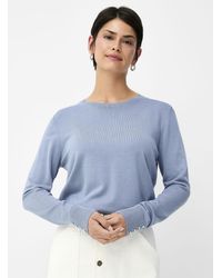 Contemporaine - Buttoned Sleeves Plain Sweater - Lyst