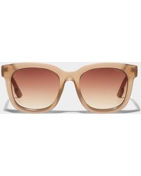 Komono - Sienna Translucent Square Sunglasses - Lyst