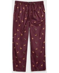 Le 31 - Printed Microfleece Pyjama Pant - Lyst