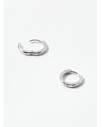 Simon's - Geo Pattern Hoops - Lyst