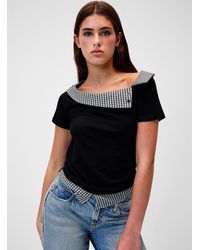 Twik - Layered Effect Checkered T - Lyst