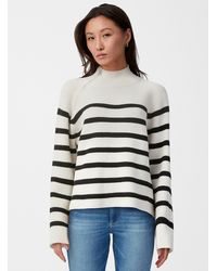 B.Young - Ribbed And Striped Mock - Lyst