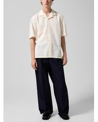 Officine Generale - Evans Brushed Poplin Belted Pant - Lyst