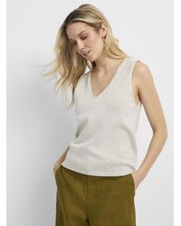 Contemporaine - Chambray Ribbed Cami - Lyst
