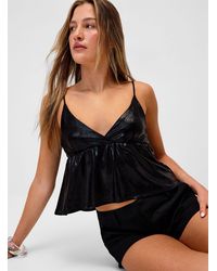 Twik - Metallic Mini Babydoll Cami - Lyst