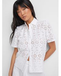 Icône - Broderie Anglaise Polo - Lyst